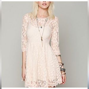 Free People White Lace Dress | Size 10